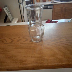 Vase, Floral, Clear Glass
